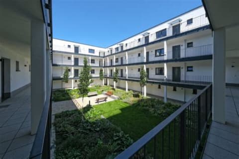 Innenhof des Wohnquartiers am Kurpark