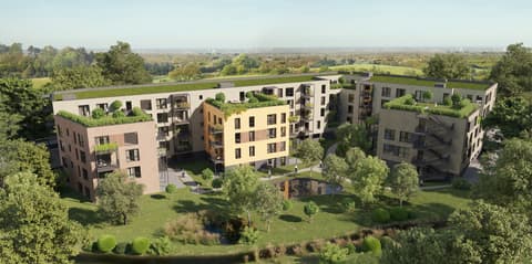 Ansicht des Wohnquartiers Blaues Ländchen